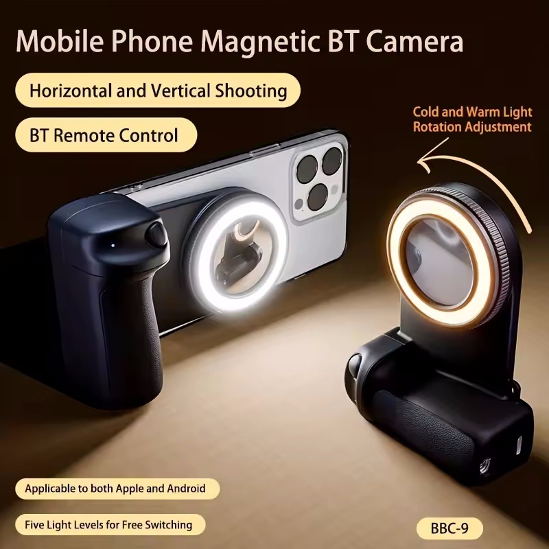 2026 MagSafe Smartphone Câmera Obturador Aperto Bluetooth Selfie Lidar Com Foto Estabilizador Luz De Preenchimento Para