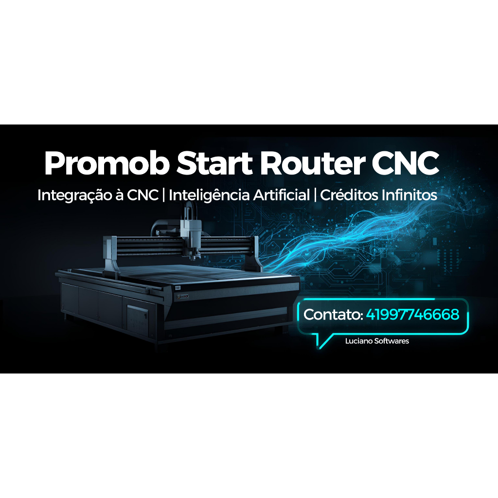 Promob Start Router CNC Com real scene IA