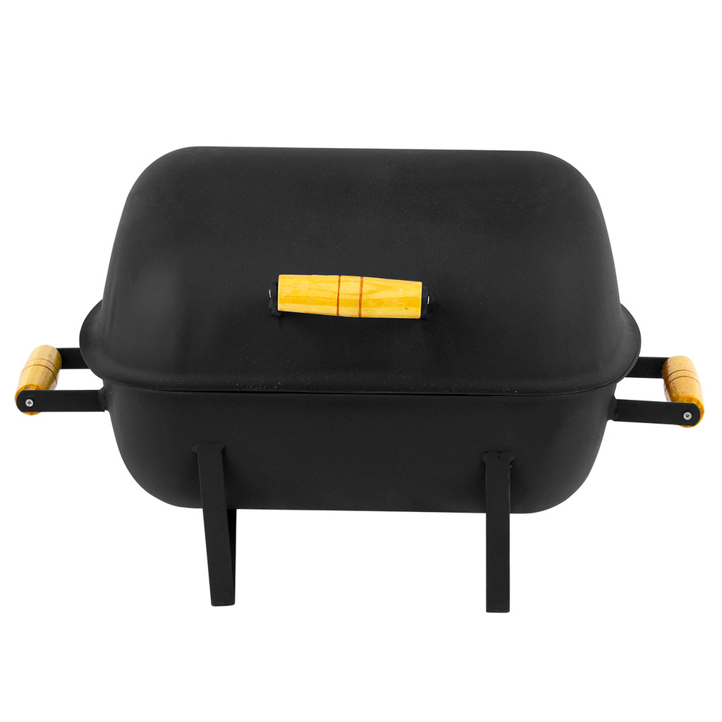 Churrasqueira BAFO Pequena Portátil Grill com Tampa Modelo Americana Pro Tork Texas USA ENVIO RÁPIDO