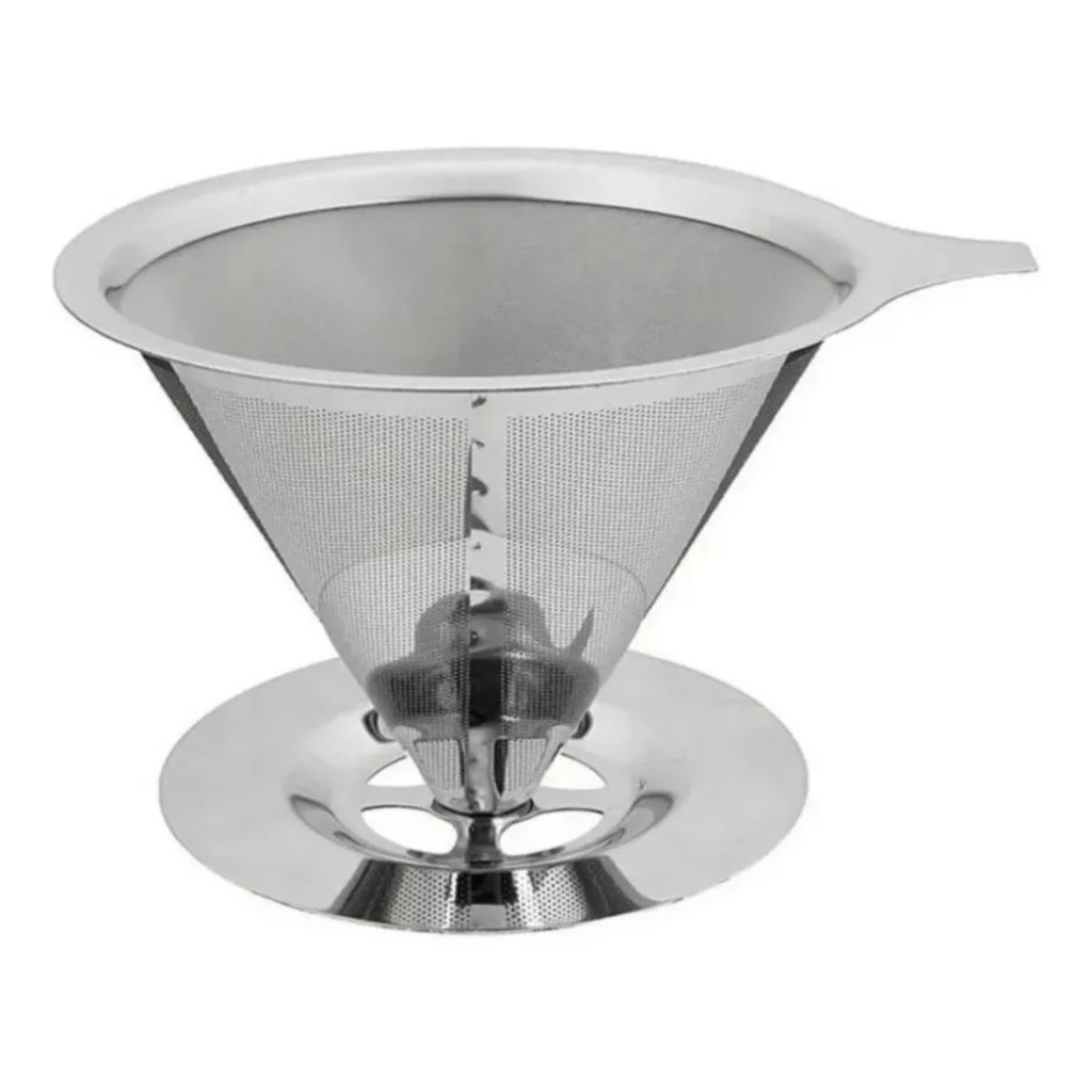Filtro De Café Inox Reutilizável 102 Portátil - Não Usa Papel