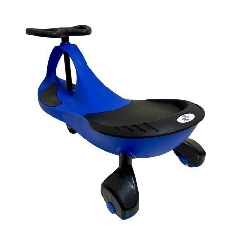 Super Carro Giratorio Infantil Azul Preto Design Moderno Divertido Seguro Facil Uso Para Criancas