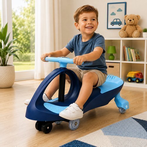 Carrinho Infantil Super Car Azul Design Ergonômico Conforto Seguro Fácil Manobrar