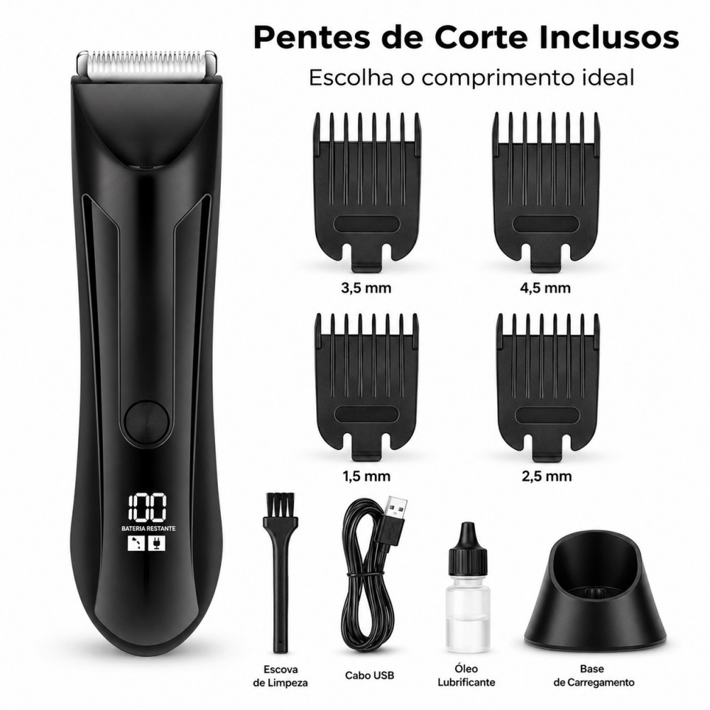 Aparador Multifunção Waterproof – Corpo, Rosto, Íntimo com Suporte ENVIO IMEDIATO