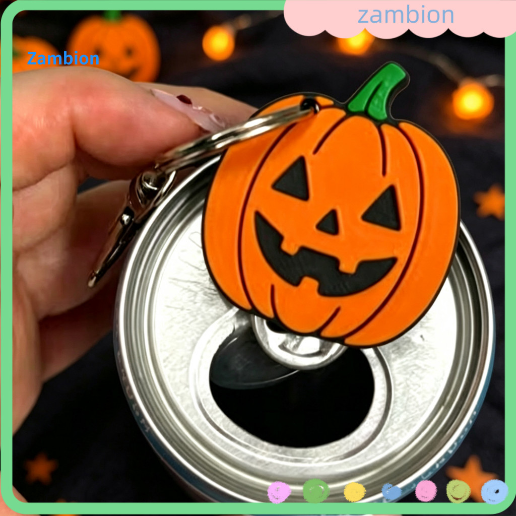 Halloween Opener Portable Soda Tab Keychain – Cute Skull Pumpkin Design Beverage Puller Easy-to-use Lifter Tool for Pa