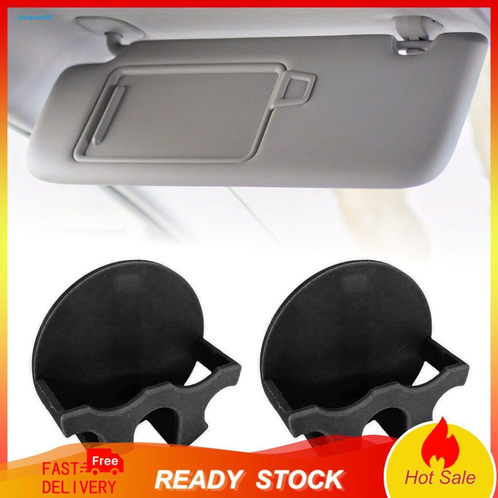 Lightweight Car Visor Clip 1 or 2 Pcs Sun Clamp Bracket Mobile Phone Holder Easy Installation Non-slip Interior Accessor