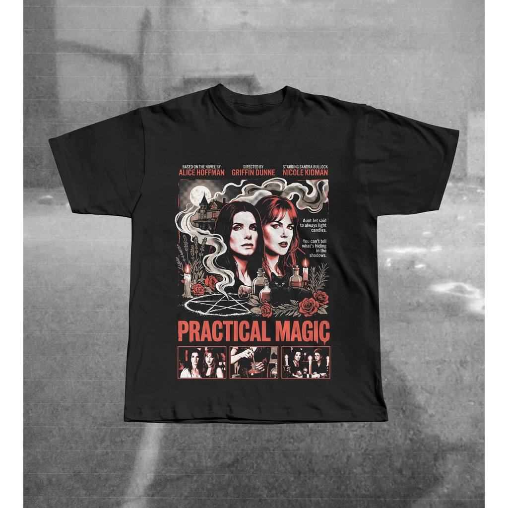 Camiseta Masculina Feminina Estampa Practical Magic Filme Bruxas T-shirt Unissex Streetwear Envio Imediato
