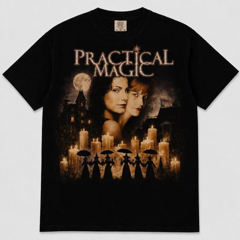 Camisa de Homem ou Mulher Preta de Algodão, Com Design de 
