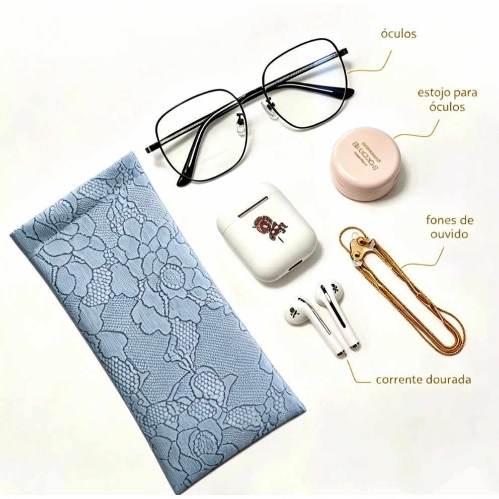 Kit 10 Bolsa De Leitura De Óculos De Sol Em  Suede Macio Unisex Eyewear Storage Bags Acessórios Novo