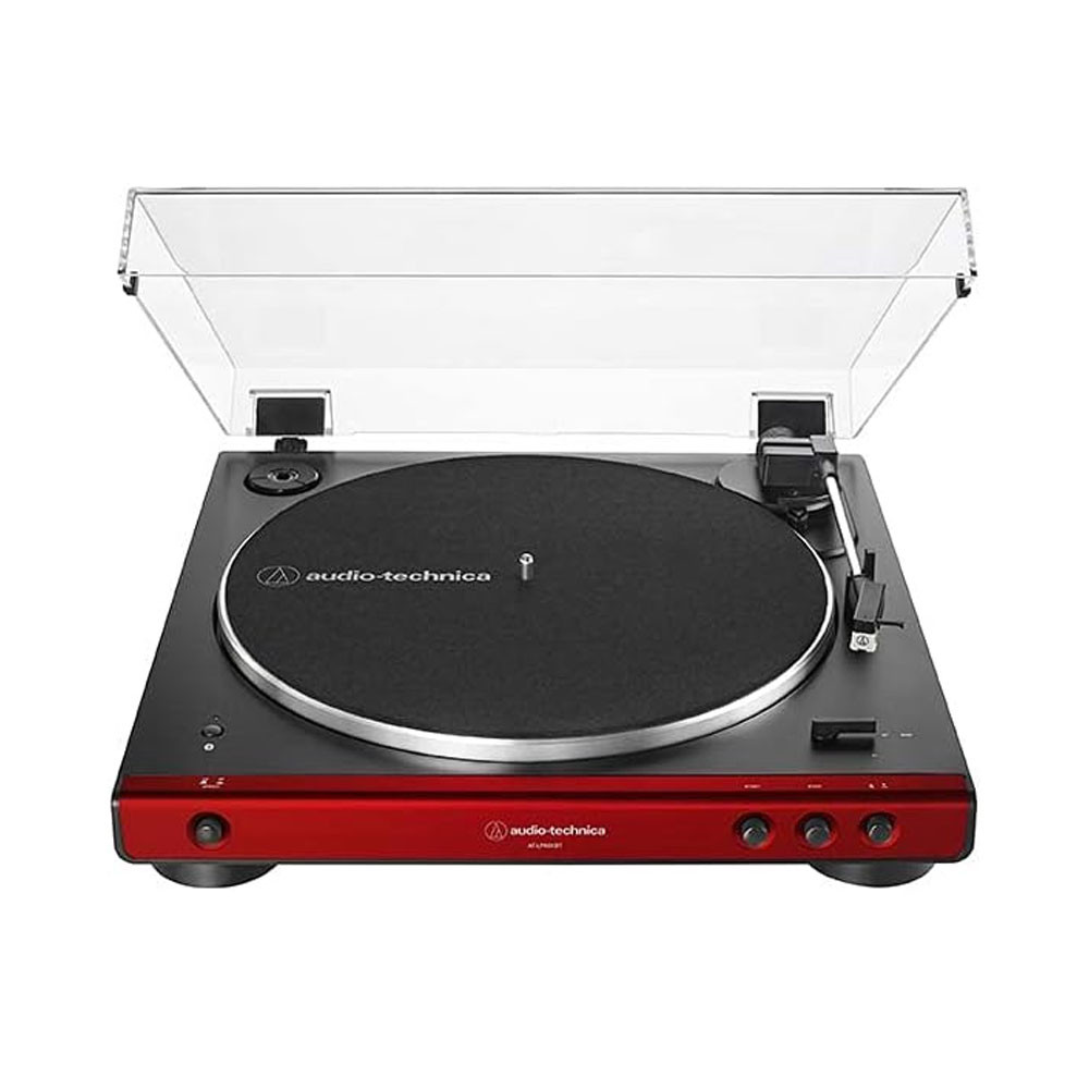 Toca Discos  Automático Audio-Technica AT-LP60XBTRD Bluetooth Vermelho - Bivolt