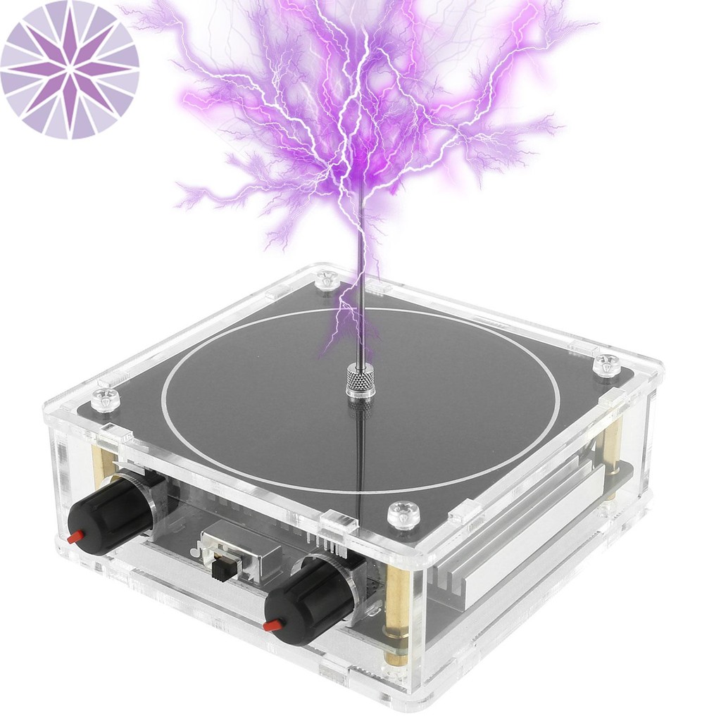 Bluetooth Música Tesla Bobina Tocável Artificial Relâmpago Arco Plasma Alto-Falante Transmissão Sem Fio Experimento Mode