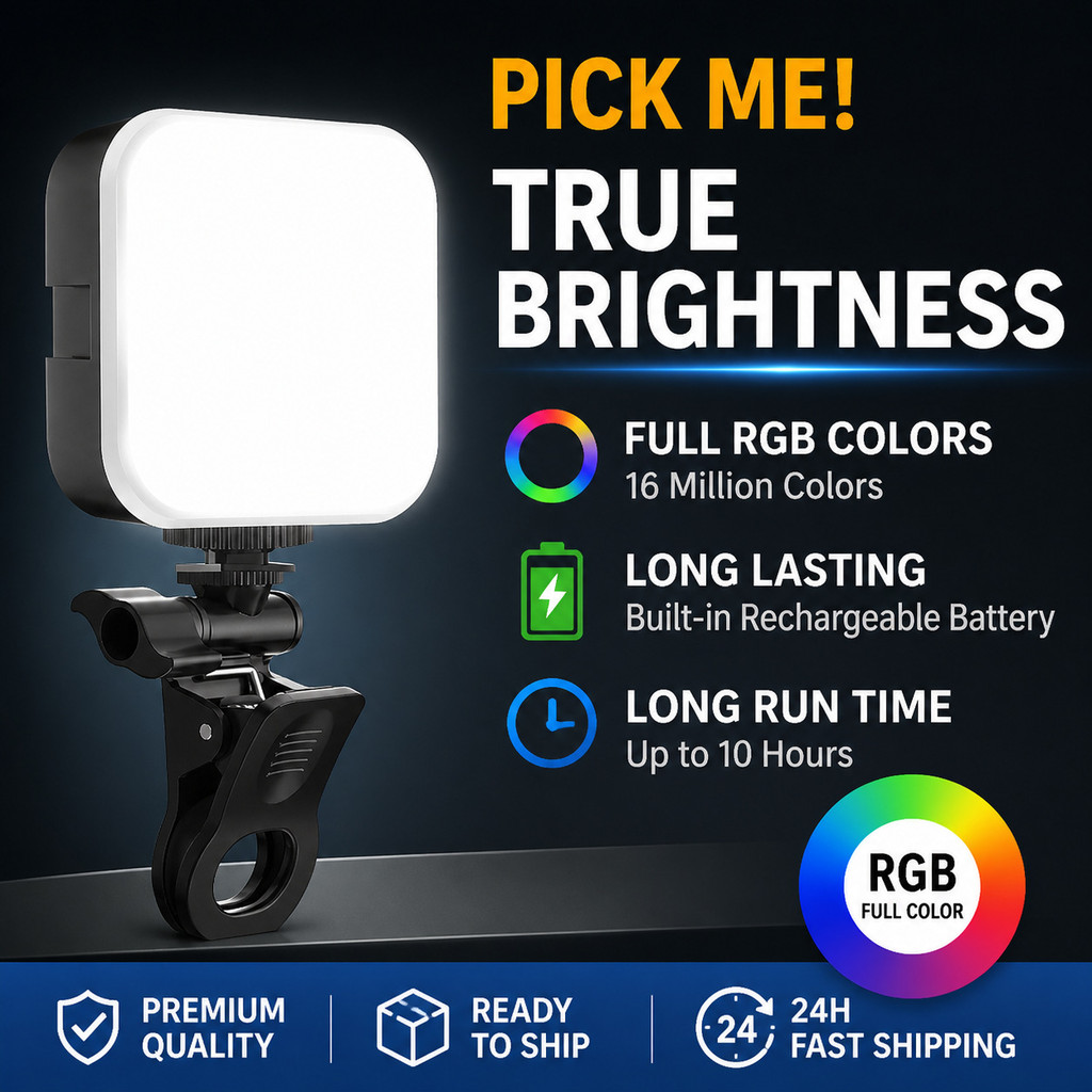 mini Luz De Preenchimento Móvel 4 Em 1 , Bolso Portátil , Adequada Para selfies Ao Vivo Internos Fotografia VLOG Externa