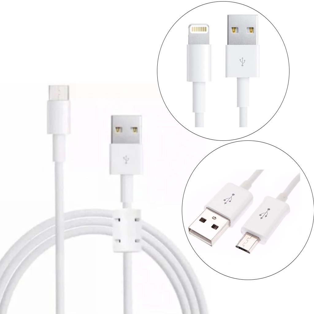 Cabo USB 1.5 Metros USB 2.0 light / v8 ou Type-C fast charge
