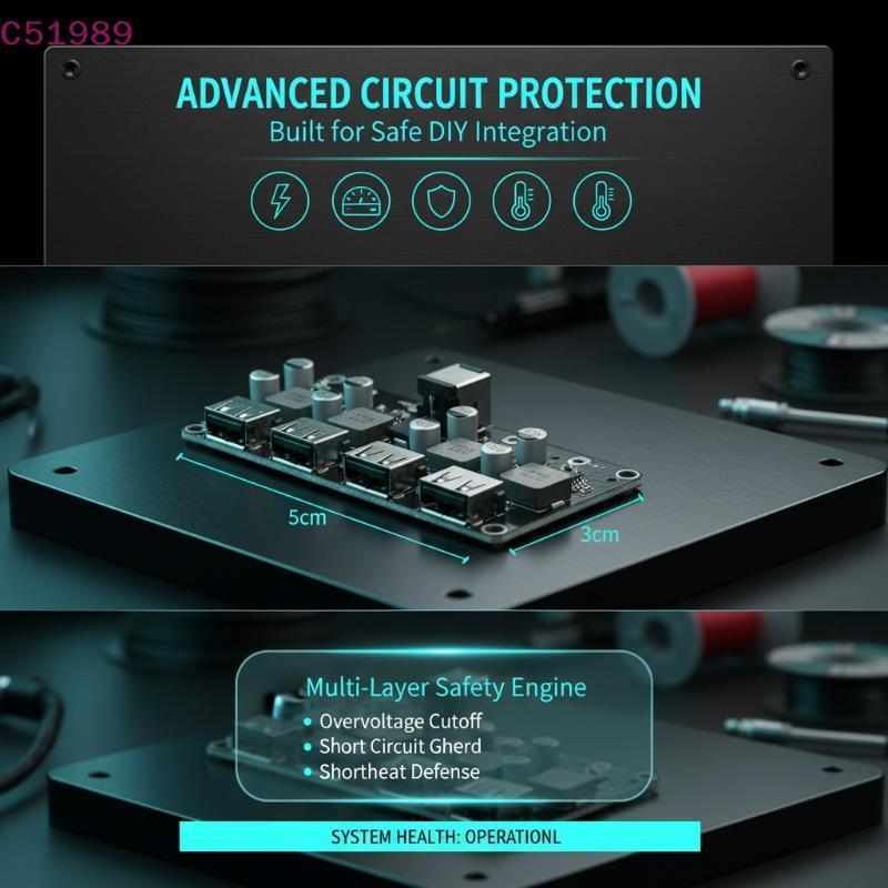 [kaan] QC3.0 Qui Charge DC-Módulo Step Down 12V 24V A 5V Conversor USB Para Fonte De Alimentação GPS De Carro BR
