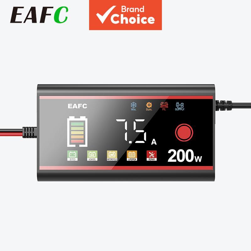 Carregador De Bateria De Carro Para Reparo De Pulso Inteligente EAFC 200W 12V/24V LiFePO4 , AGM , GEL , Ácido-Chumbo Úmi