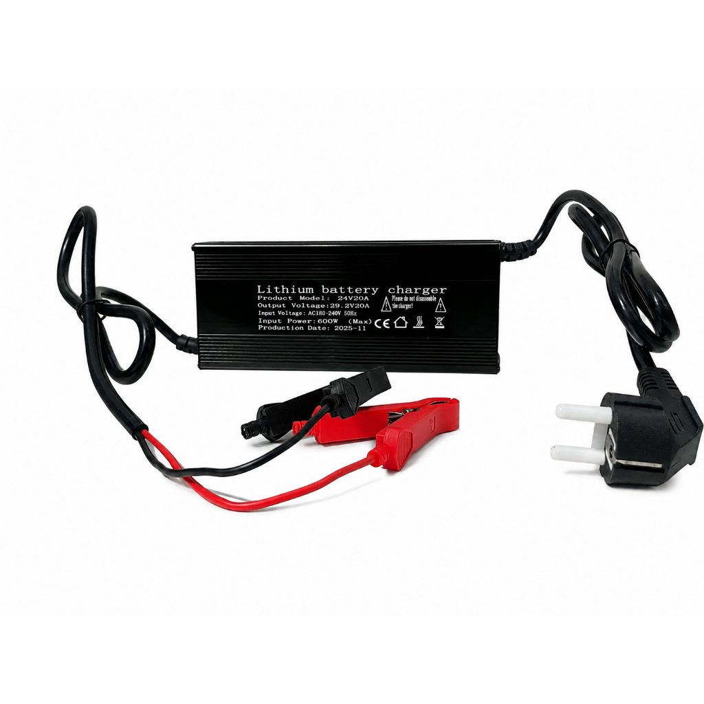Carregador Bateria Lítio Lifepo4 24v 20a 600w 110v