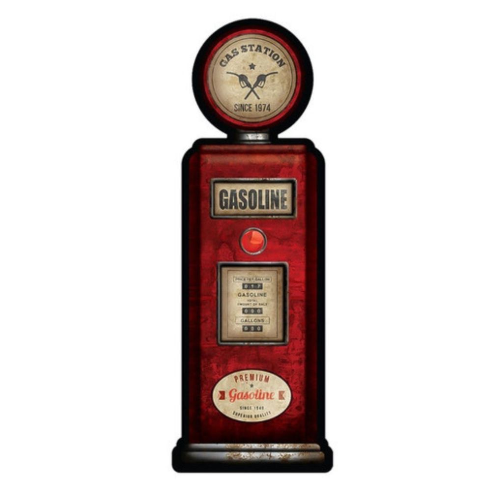 Quadro Placa Decorativa Gas Station Bomba De Gasolina Old