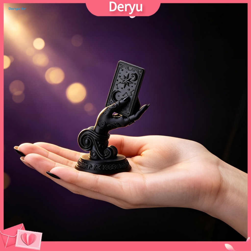 Gothic Home Decor Dark Aesthetic Desk Decoration 3d Printed Hand Tarot Card Holder Witch Palm Figurine Halloween Ornamen