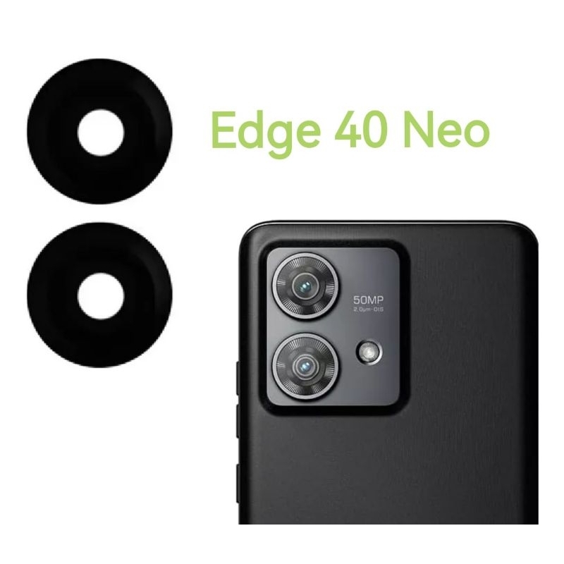 Vidro Lente Camera Traseira Compatível Moto Edge 40 Neo Xt2307 (2pçs)