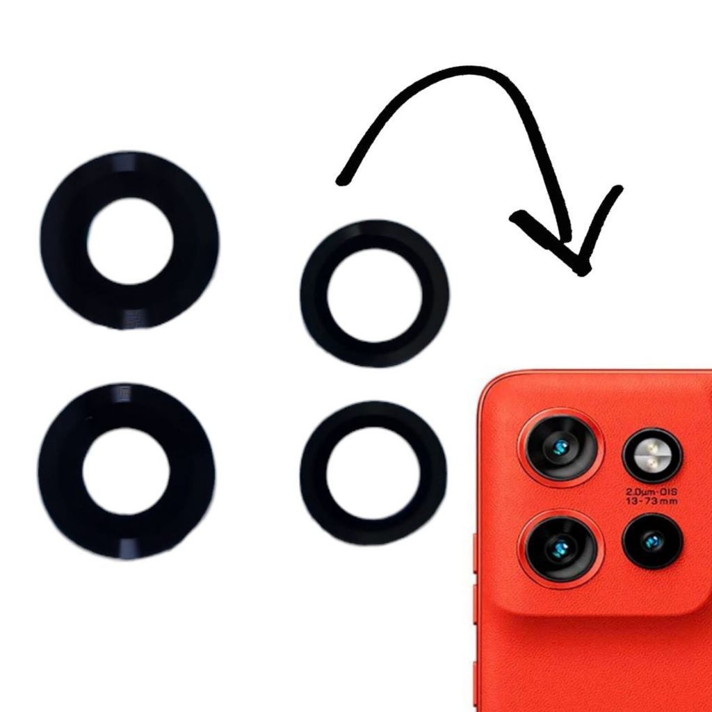 kit 4 Lentes VIDRO Compatível Com Edge 50 neo 5g