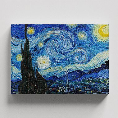 Quadro Canvas The Starry Night Borda Infinita 60x90cm