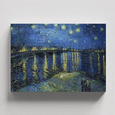 Quadro Canvas Starry Night Over the Rhone Borda Infinita 40x60cm