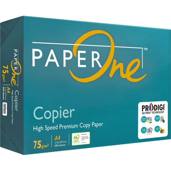 Papel Sulfite A4 Paper One Copier 75g/m² - Caixa c/ 5 Resmas de 500 Folhas
