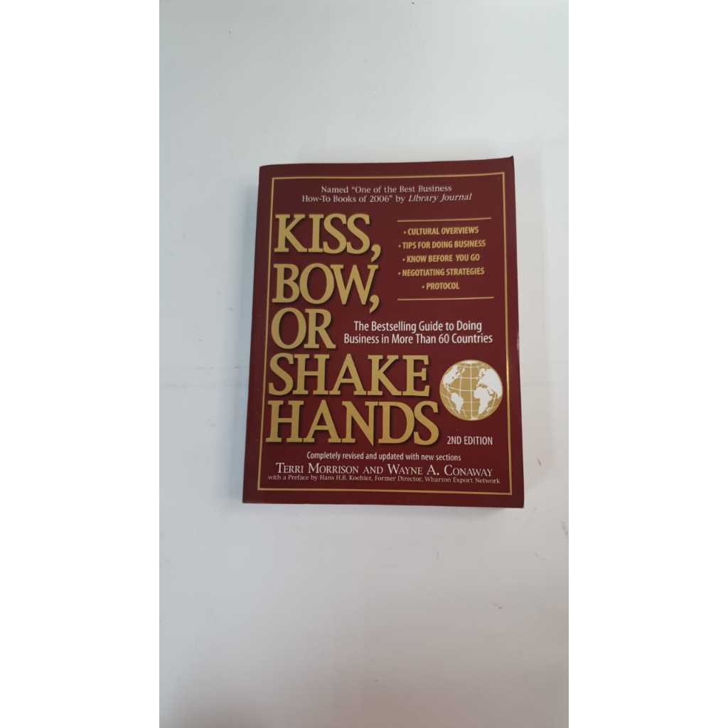 Livro Kiss, Bow, Or Shake Hands Terri Morrison and Wayne A Conaway A2228