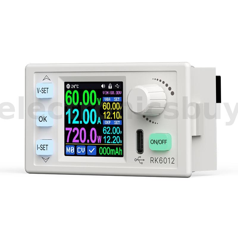 RIDEN RK6012 RK6012BT 60V 12A 720W Step-Down DC-Transformador De Tensão Modelo Controle Digital Ajustável Fonte De Alime