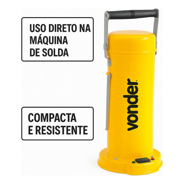Estufa para Eletrodo 5Kg 220V (AC) 60V a 110V (DC), Aquecedor Eletrodos Solda Bivolt Portátil