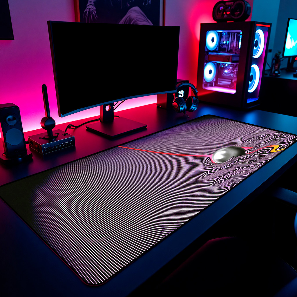 Mouse Pad Gamer Tame Impala Currents Psicodelico 65x30cm 80x40cm 90x50cm 120x60cm Borda Costurada