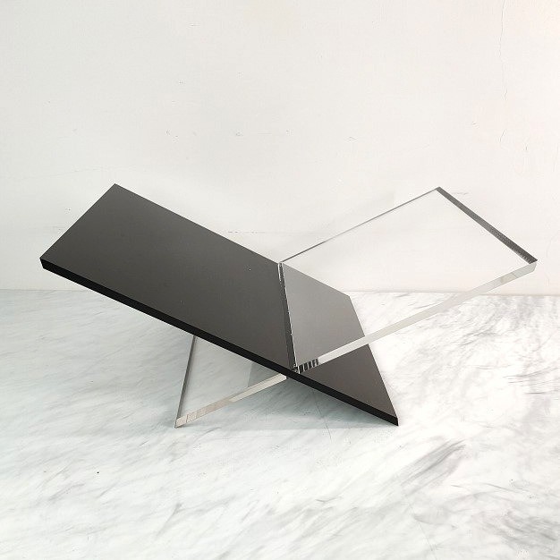 GK5E Light luxury style black X Shelf, magazine rack, picture book display, model room, sales office, soft furnishings,