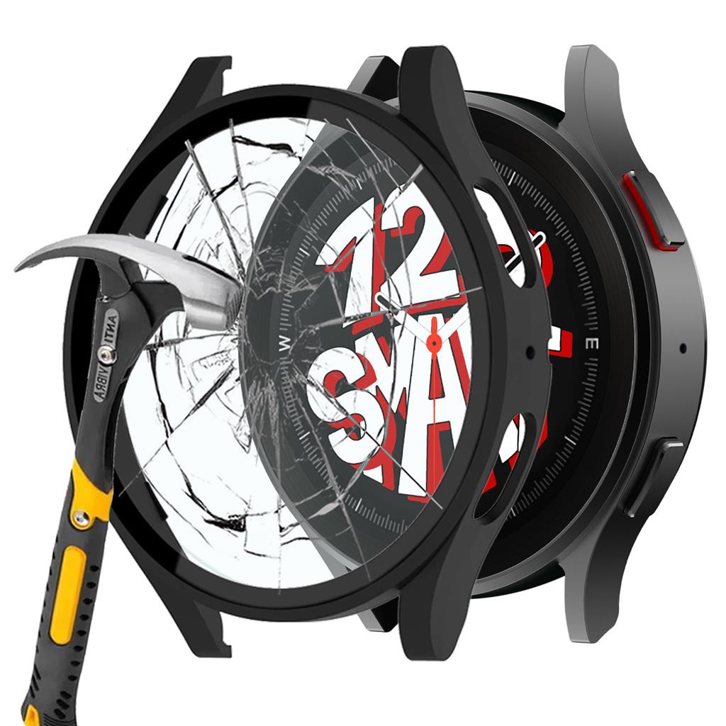Case com pelicula Marca 123Smart compativel com Galaxy Watch 6 Classic 40mm 44mm