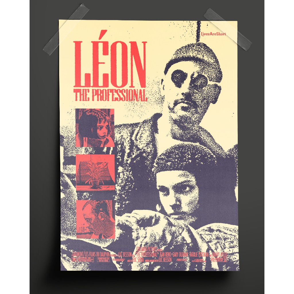 Poster O PROFISSIONAL LÉON THE PROFESSIONAL tamanho A3