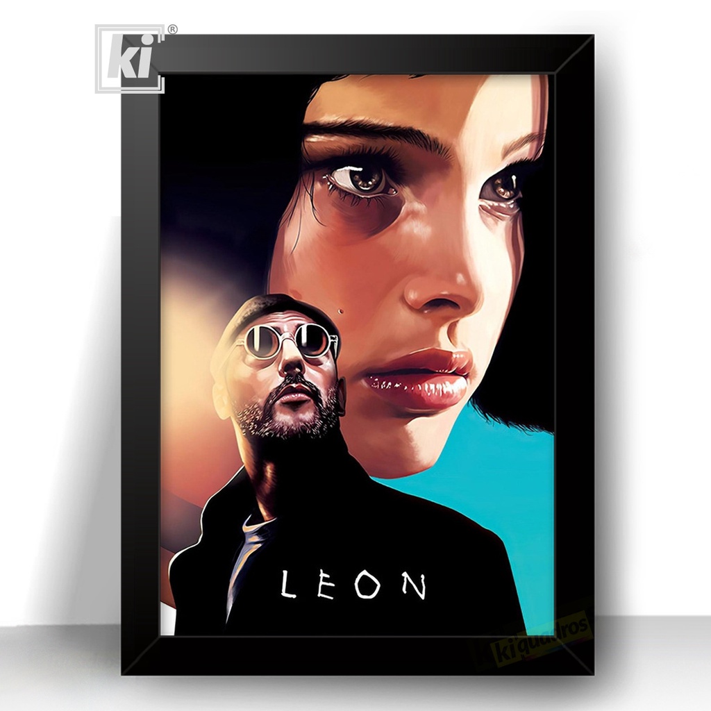 Quadro Leon The Professional Decorativo moldura 44cm