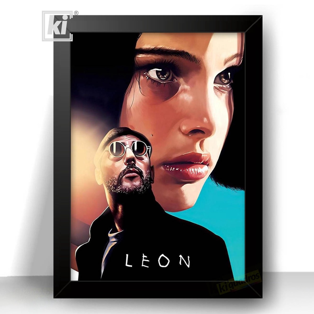 Quadro Poster Leon The Professional com moldura 44cm