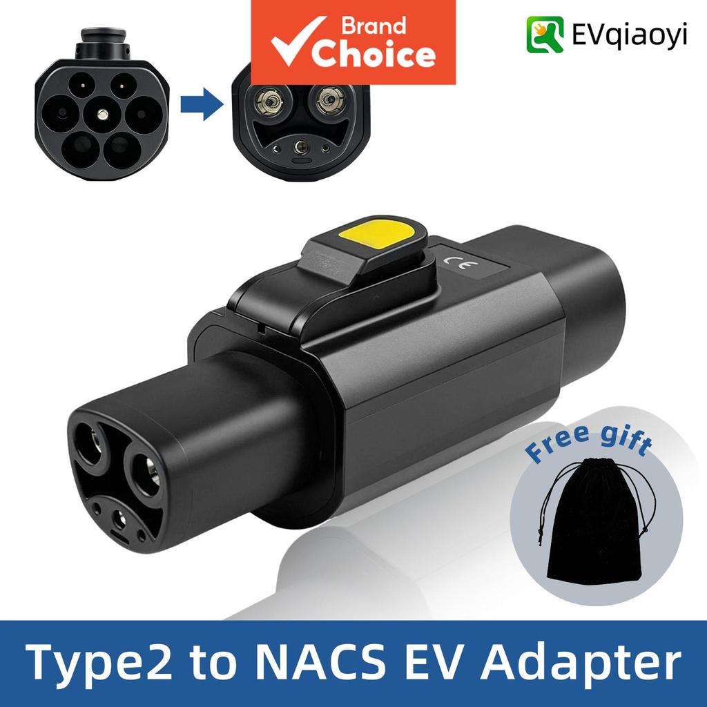 Adaptador Tipo 2 Para NACS EV 32A 7kW Conversor De Carregador Uso Tesla Modelo 3 Ysx