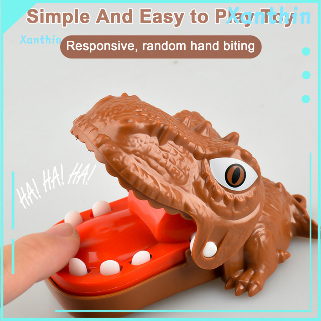 Compact and Portable Toy Biting Hand Mini Dinosaur – Battery-free Fun Game for Kids Perfect Parent-child Interaction C