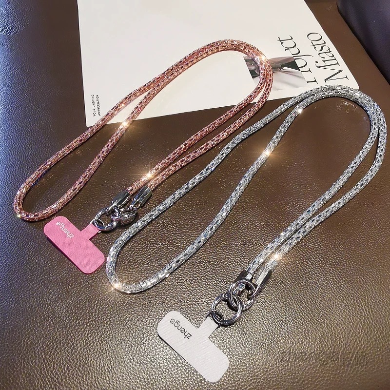 Alça para Celular com Pedras Brilhantes – Design Luxuoso e Elegante 60 CM