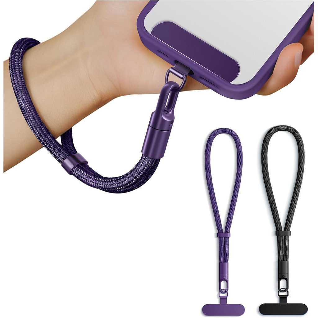 Correia De Pulso Curta Ajustável Universal Para Celular Com Design Anti-Queda De Travamento Automático E Alça De Telefon