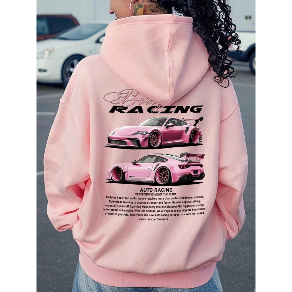 Moletom Canguru Unissex Car Auto Racing 100% Algodão