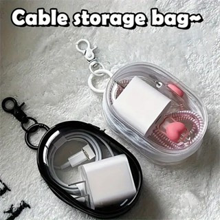 Bolsa Organizadora De Fone De Ouvido Externo Portátil Para Armazenamento De Carregador De Cabo De Dados