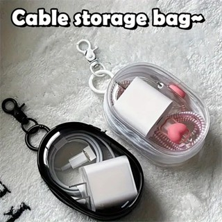 Organizador Portátil De Fone De Ouvido Externo Bolsa Armazenamento De Carregador De Cabo De Dados