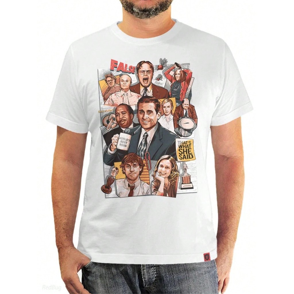 Camiseta The Office Série Filme Blusa Camisa Unissex 100% Algodão Lançamento Envio Varias Cores!! PLUS SIZE