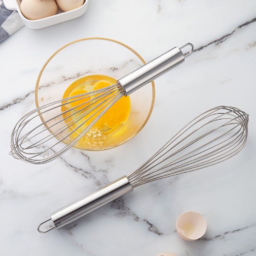 Batidor de huevos manual batidora de cocina profesional de acero inoxidable，conveniente