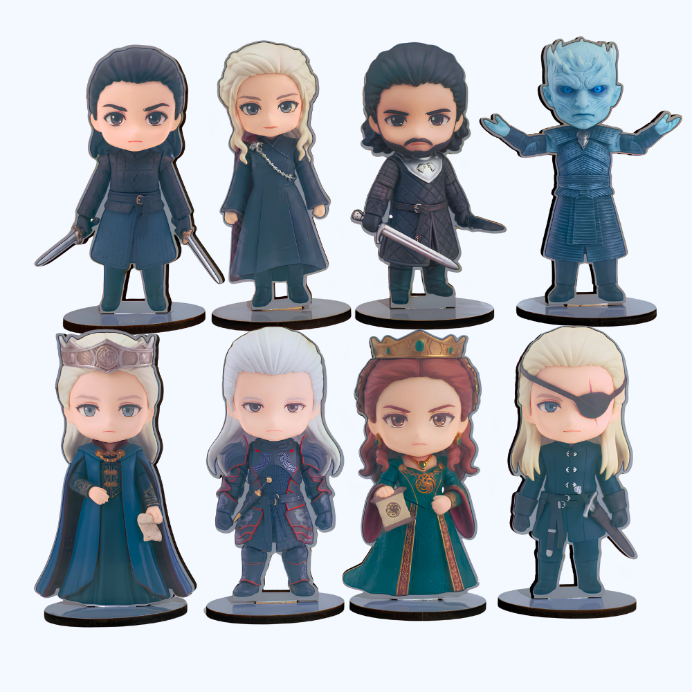 Totem Game of Thrones serie  Casa do Dragão Jon Snow Daenerys Targaryen Rei da noite Arya Stark