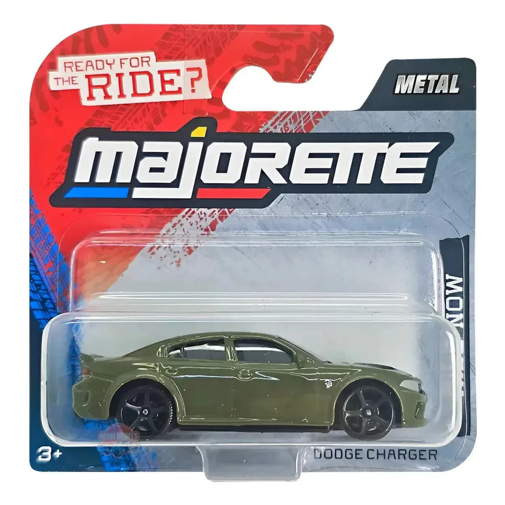 Miniatura Dodge Charger Verde Metal 1:64 Majorette Novo