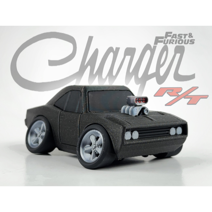 Charger 1970 Tooned Velozes e Furiosos Torreto Miniatura Cartoon