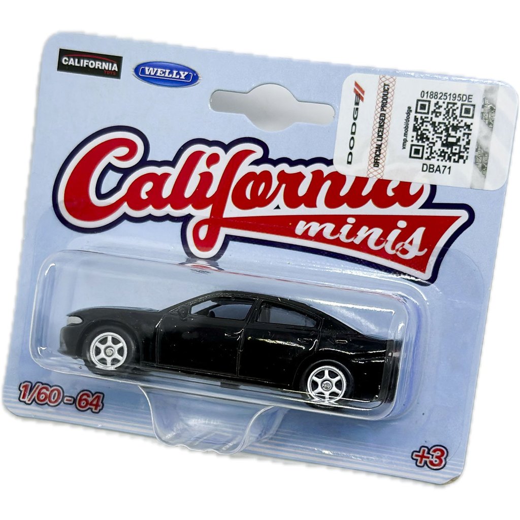 Miniatura - 1:64 - 2016 Dodge Charger R/T Preto - California Minis - Welly