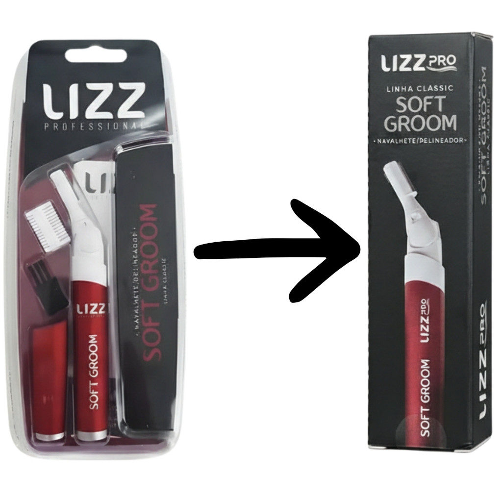 Delineador Aparador de Sobrancelhas Lizz Softg Room Elétrico