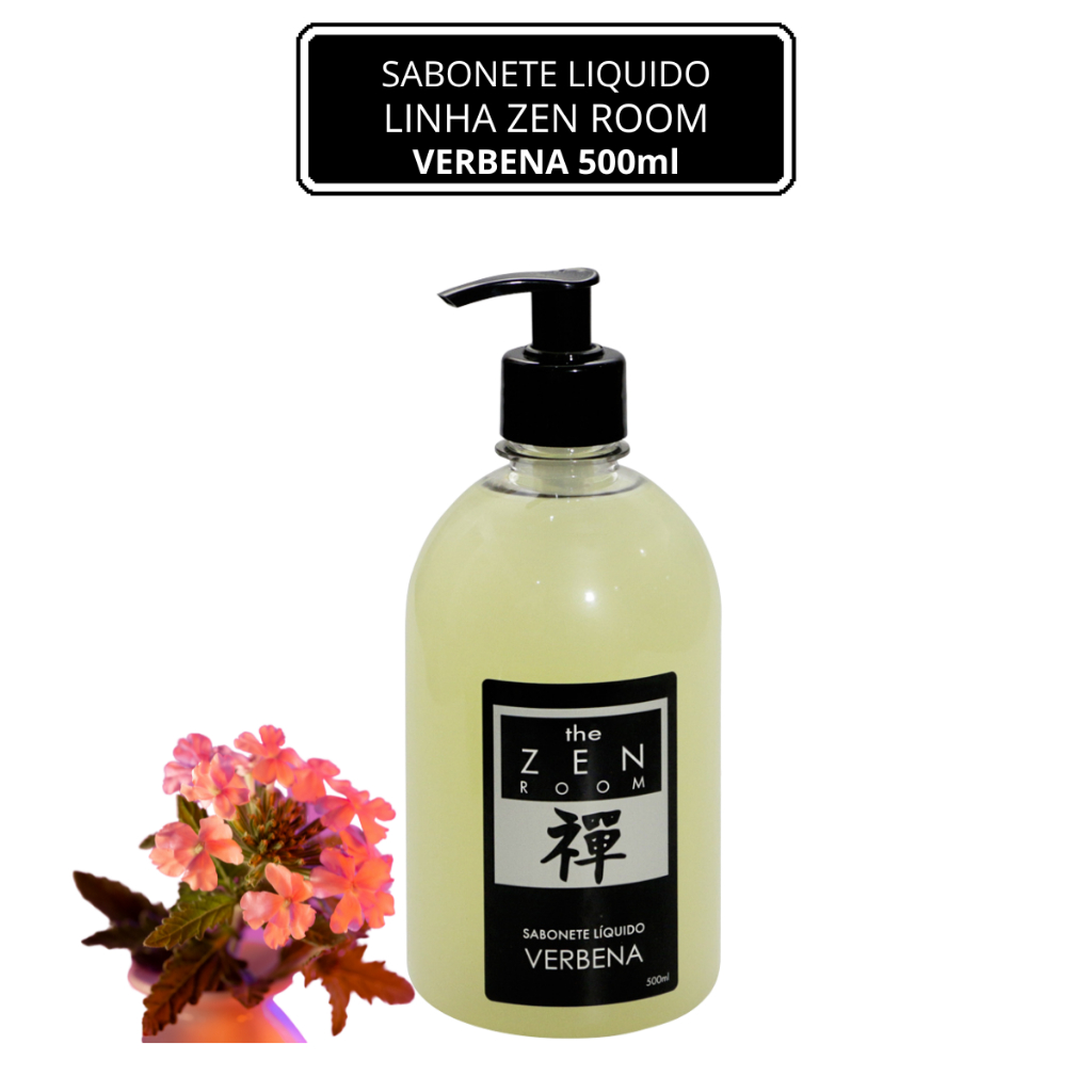 SABONETE LIQUIDO - VERBENA (500ml) - LINHA ZEN ROOM - YANTRA COSMÉTICOS -
